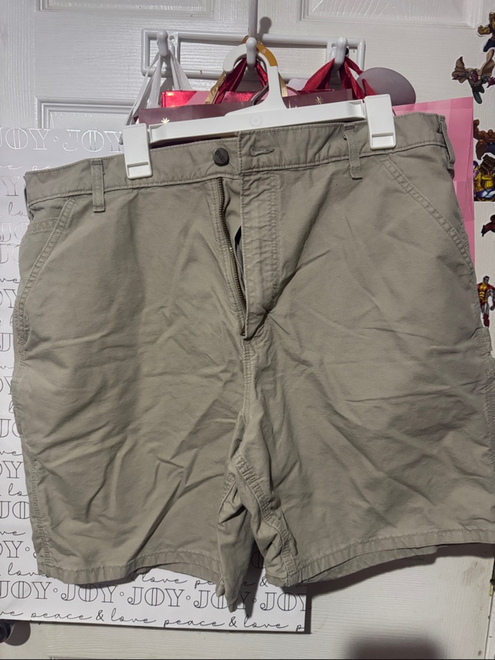 Carhartt Men's Flat Front Shorts in Olive Green